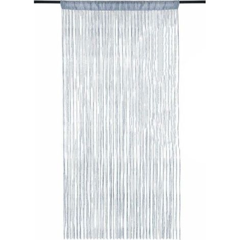 100x200cm Hanging Beaded Curtain Tassel Door Window Divider Shiny Ruffle Tassel Line (White) (1/4)