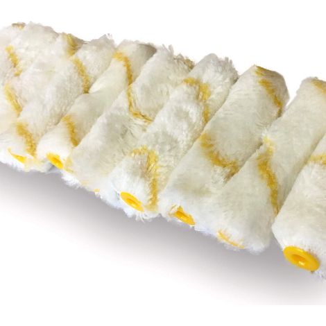 Lot de 10 Rouleaux de Peinture,Mini Rouleau Peinture de 10cm,Petit Rouleau Peinture pour Peinture,Murs,Porte et Maison