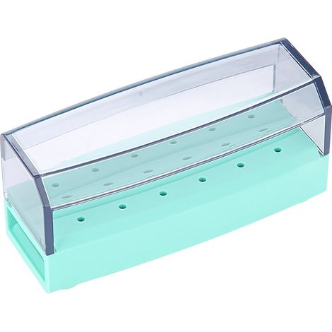 Boîte de nettoyage à 18 trous pour porte-forets dentaires, outil dentaire stérilisable à haute température et haute pression, vert S015C (1/5)