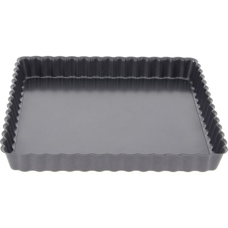 De Buyer - Moule à tarte carré 23 cm en acier fond démontable (1/2)