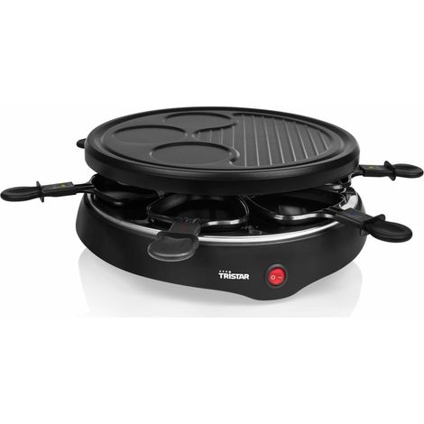 Tristar RA-2998 Appareil à raclette 6 poêlons, revêtement anti-adhésif, voyant lumineux noir (1/5)
