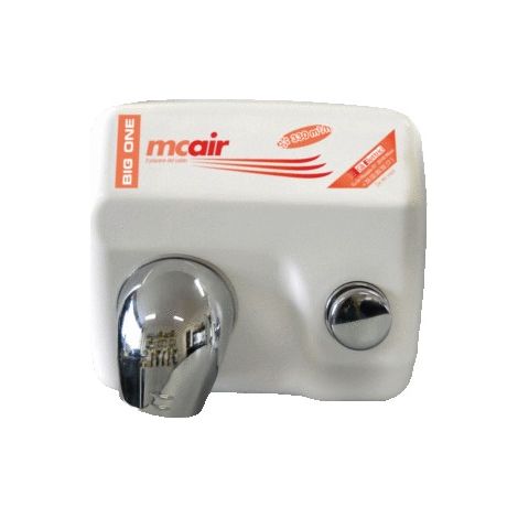 Asciugamani elettrico da parete Mcair 2250W con pulsante bianco professionale 22543