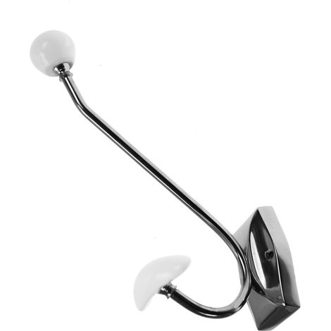 XXl Garderobenhaken 23 cm Metall Porzellan Wandhaken Kleiderhaken Wand Garderobe
