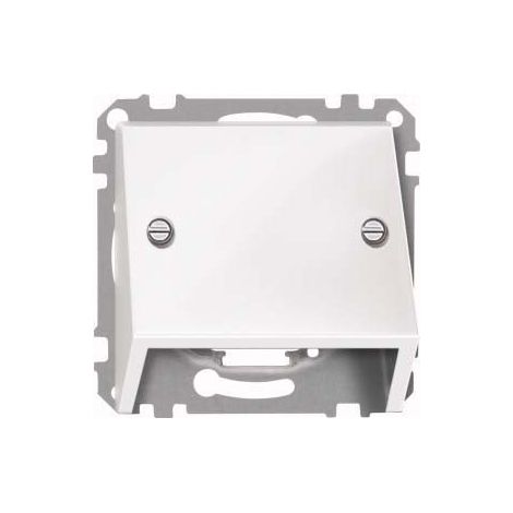 MERTEN 464919 SCHRÄGAUSLASS, POLARWEIß GLÄNZEND, SYSTEM M