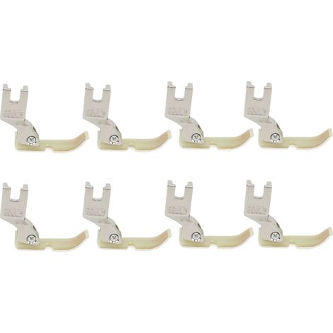 Pied-de-biche 8 pièces T36LN en acier inoxydable pour machine à coudre industrielle avec fermeture éclair