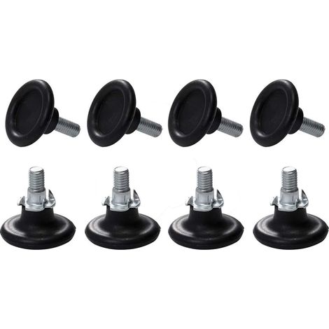 8 Sets Pieds Ajustables pour Meuble, Vis de Réglage pour Pieds de Meuble, Chaise, Table (1/4)