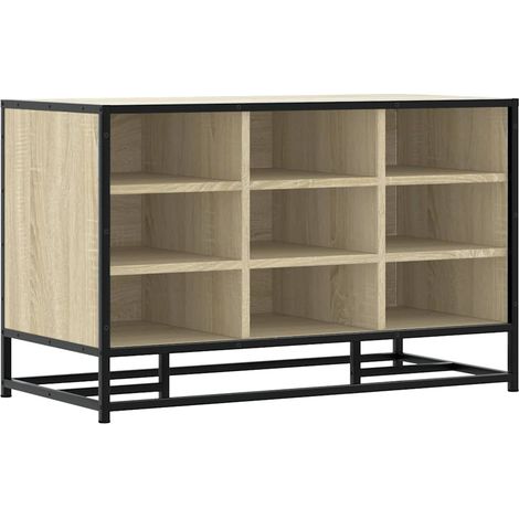 Maison Exclusive - Scarpiera Sonoma Rovere 84x40x53,5 cm in Truciolato e Metallo