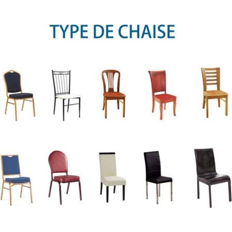 Housse de Chaise Extensible 4 Pièces, Couverture de Chaise avec Bande Élastique pour Mariage, Décoration Salle à Manger Moderne, Couleur Rose (1/4)