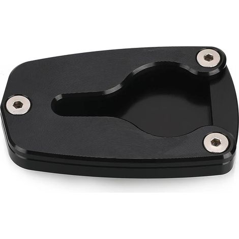 (Noir SANS LOGO) Accessoire moto : béquille latérale, rallonge, plaque d'extension compatible avec Honda Varadero XL 1000 V XL1000V 2003-2011 2010 maxpower (1/5)
