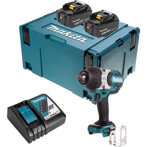 Makita DTW 1002 RMJ Clé à choc 1/2" 18V 1000Nm Brushless + 2x batterie 4,0Ah + chargeur + Makpac