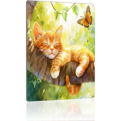 Plaque en Métal Rétro Décorative pour Café de Nuit Maison Bar et Terrasse, Créant une Atmosphère Intime et Chic pour Vos Soirées 30x20 cm. (1/5)