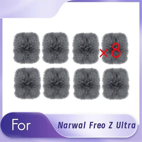 Lot de 8 chiffons de plinthe pour aspirateur robot Narwal Freo Z Ultra - Accessoires de rechange Ultra D (1/5)