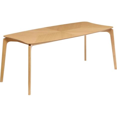 Table à Manger en Bois "Ilona" 90x180cm Sable (1/3)