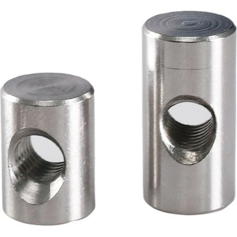 Écrous cylindriques en acier inoxydable, chevilles fendues pour (1/5)