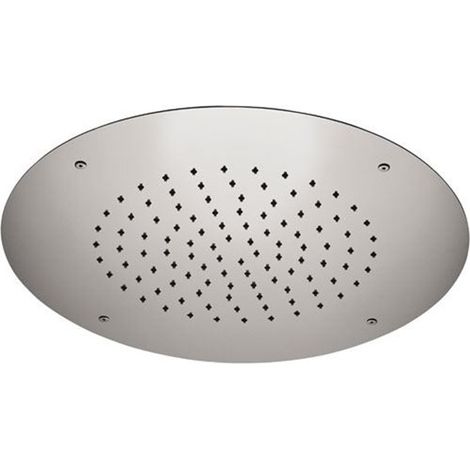 Soffione in acciaio inox tondo con getto a pioggia (1/3)
