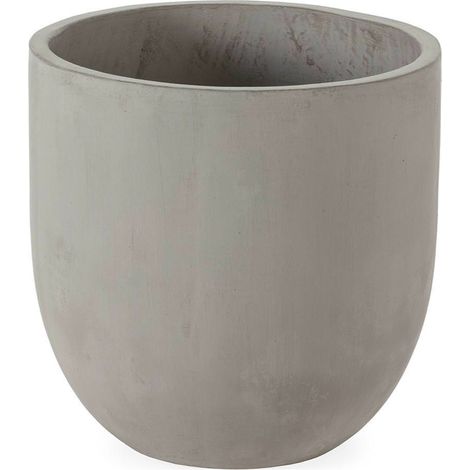 Cache pot gris en fibres ciment - gris (1/3)