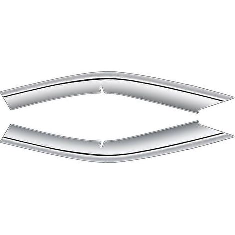 2 pièces de grille supérieure de pare-chocs avant argentée pour Toyota Prius 60 (1/4)