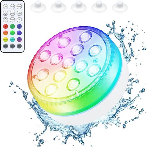 Lay-Z-Spa Accessoire de lumière de bain à remous à DEL Lumière sous-marine 7 couleurs (1/5)