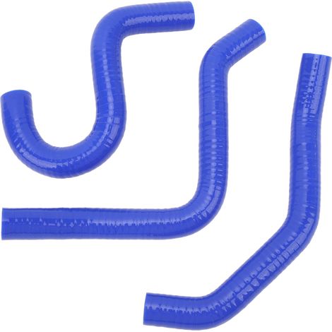 Tuyau de radiateur moto 3 pièces, silicone renforcé résistant haute température, durci, liquide de refroidissement, pour CR80R CR85R, bleu (1/5)