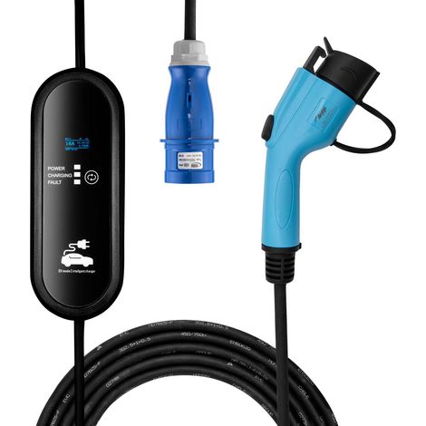 Chargeur de voiture électrique type 1 32A Akyga AK-EC-15 ControlBox LCD 5m (1/5)