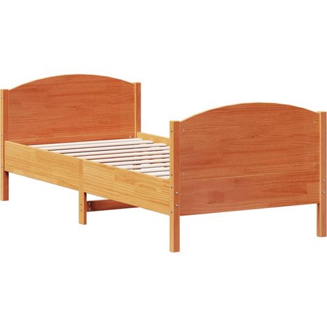 Maison Exclusive - Letto senza Materasso Marrone Cera 90x190 cm in Legno di Pino (1/5)
