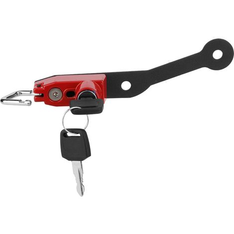Support de fixation en aluminium pour cadenas de casque, compatible YAMAHA MT-07 FZ-07 FJ-07, rouge (1/3)