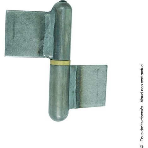 Paumelle de grille à souder GSNRL à lame longue déportée hauteur 140 mm gauche - TORBEL INDUSTRIE
