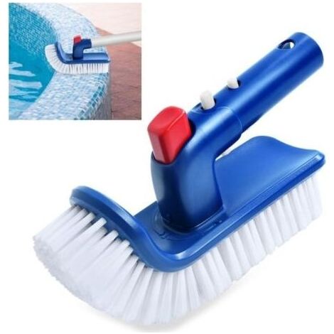 Brosse de Piscine pour Marches et Coins, Piscine Tête de Brosse, Brosse de Nettoyage pour Piscine, Brosse Piscine Fond, pour Piscine, Spa, Bain (1/5)