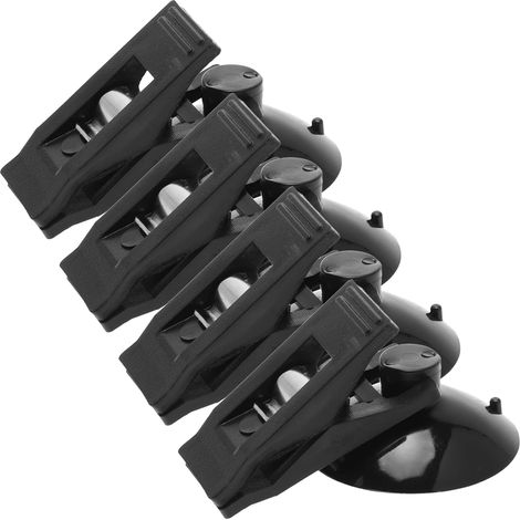 PRETYZOOM Lot de 4 pinces à ventouse noires en ABS pour voiture (1/5)