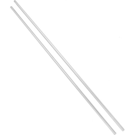 2 zylindrische Edelstahlschienen, Linearachsen, gerade Rundstangen, Durchmesser 8 mm, Länge 600 mm (1/5)