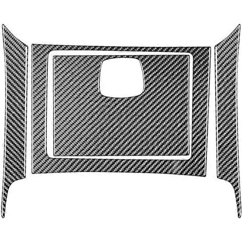 Kit de garniture de couvercle de boîte de rangement de console centrale en fibre de carbone pour Toyota Camry 2012-2014 (1/5)