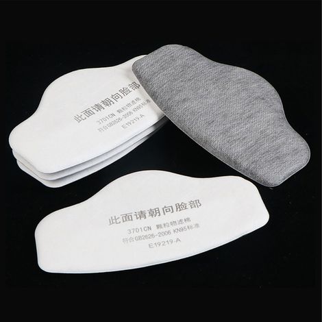 Masque anti-poussière 3200 pour environnements industriels (poussières, meulage, mines de charbon, rénovation) masque en caoutchouc respirant et lavable + 60 filtres. (1/5)