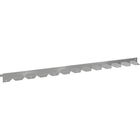 Bordura per Prato 30 pcs 102 x 4 x 4 cm Acciaio Argento vidaXL