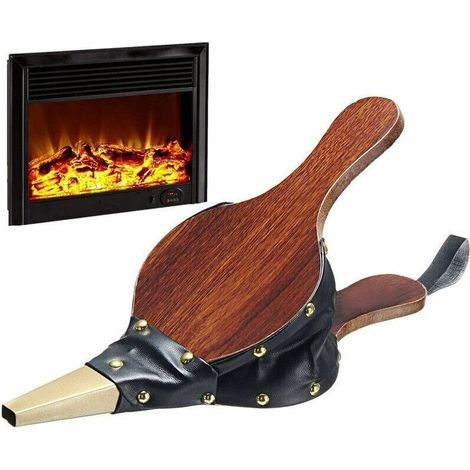 Vente chaude-Soufflet de cheminée et bouffadou Soufflet Pour Cheminée Souffleur À Bois Vintage Soufflet De Cheminée Intérieur Souffleur Feu De Bois Soufflet À Bois Souffleur 30.5 12.5 (1/4)
