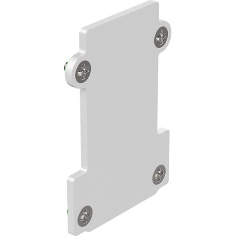 Testata A Incasso Senza Foro Ego Alluminio Bianco