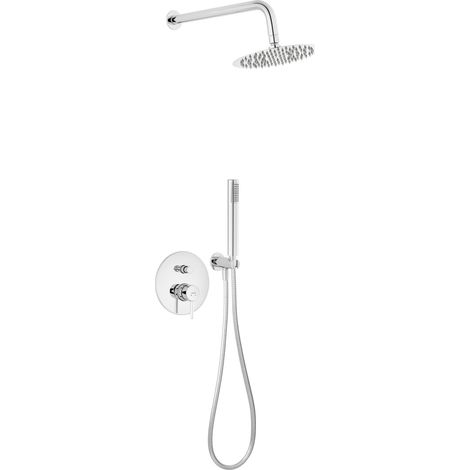 Novaservis Ferro Ciriculus - Duschset mit Unterputzarmatur, mit Einbukörper, Durchmesser 20 cm, Chrom BCK7P-SET1-S (1/2)