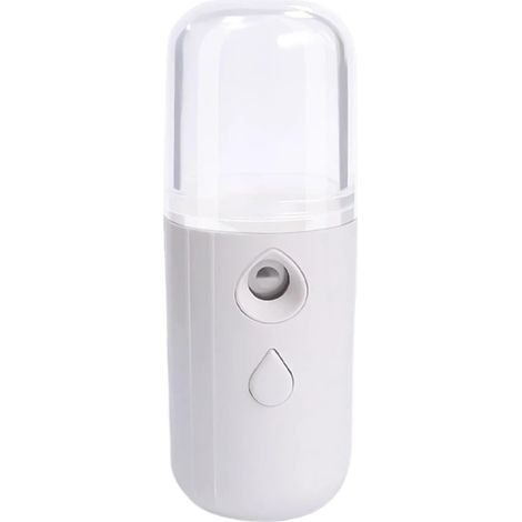 Humidificateur de chambre – Vaporisateur facial et brumisateur portatif rechargeable, hydratant portable pour les yeux et le visage, mini-humidificateur pour la maison et les plantes (Blanc) (1/5)