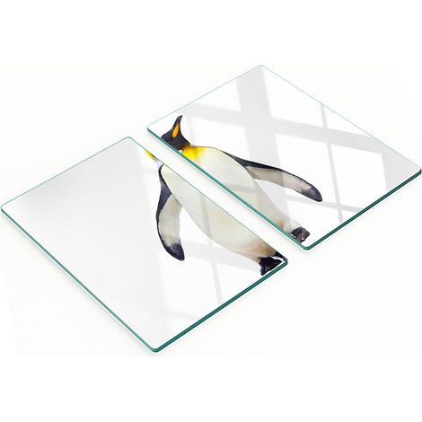 Tablas de cocina multifuncionales decorativas de vidrio templado Penguin, 2x40x52 cm (1/5)