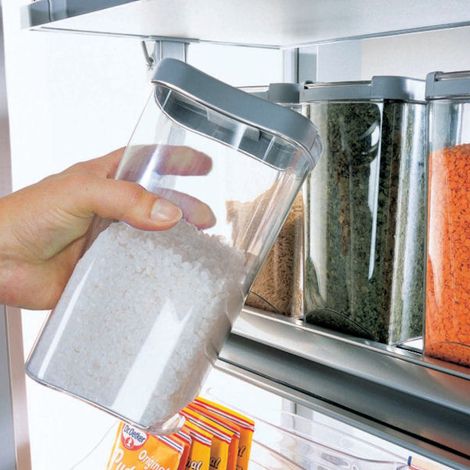 Kesseböhmer Vorratsdosen-Set für Apothekerauszug DISPENSA und DISPENSA Swing, transparent/ grau (1/4)
