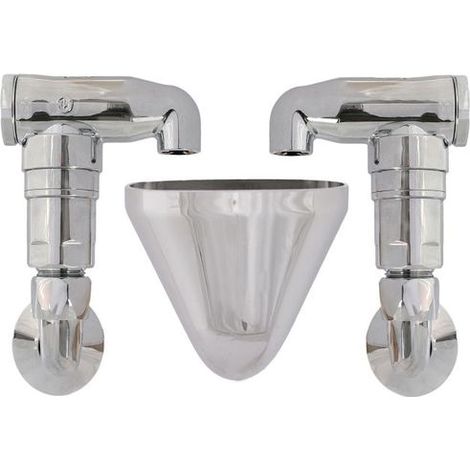 JS ROULEAU DE TUBES EN FORMES E, DOUBLE ENDUIT, 1/2"x3/4"x1/2", CHROME, DVGW (1/3)