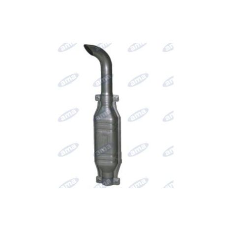 Silenciador con tubo de extensión curvado pequeño de 65 mm de diámetro L1140 mm para tractor agrícola