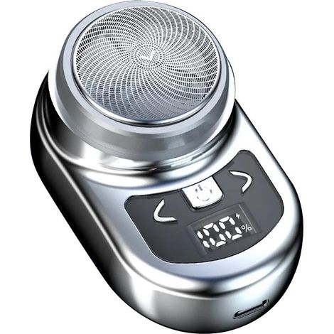 Rasoir électrique portable de poche pour hommes, mini rasoir à barbe, écran LCD, rechargeable. (1/5)