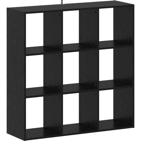 vidaXL Book Cabinet Black Oak 102 x 32 x 102 cm Engineered Wood