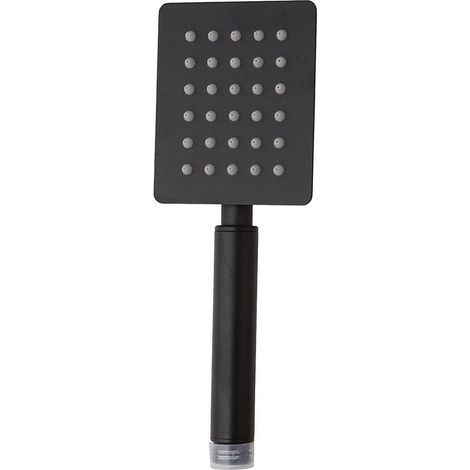 Handbrause Aus Edelstahl, Mattschwarze Ausführung, Rechteckige Form