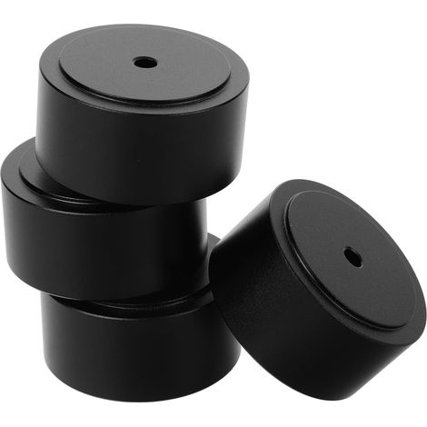 Coussinets Amortisseurs Légers Lot de 4 en Alliage D'aluminium et Antidérapants, Réduisent Efficacement Les Vibrations des Haut-parleurs pour Pieds D'enceinte (1/5)