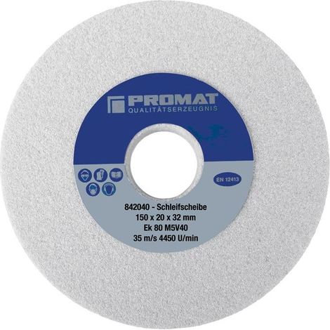 Disque pour tourets à meuler D.200xB25x32 mm fine 80 forme A oxyde d'aluminium P