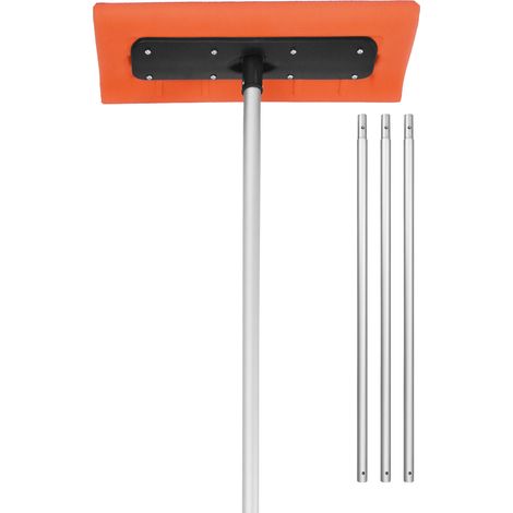 VEVOR Rastrello da Neve per Tetti 225-562 cm con Raschietto da 450 mm, Strumento per la Rimozione della Neve, Impugnatura Antiscivolo, Protezioni per Tetti con Ruote per Foglie Cadute, Detriti