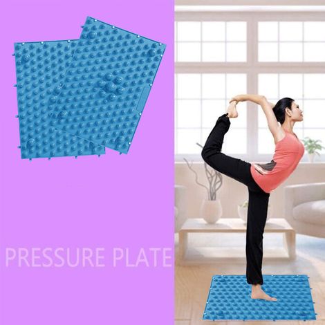Tapis De Massage Pour Les Pieds - 29 X 39 Cm - En Tpe Non Toxique - Antidérapant - Pour Salle De Bain Bureau Extérieur - 2 Pièces (1/5)