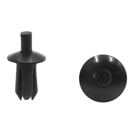 5mm Rivets Plastique Noir Bouclier Clips Fixation d'aile (1/2)