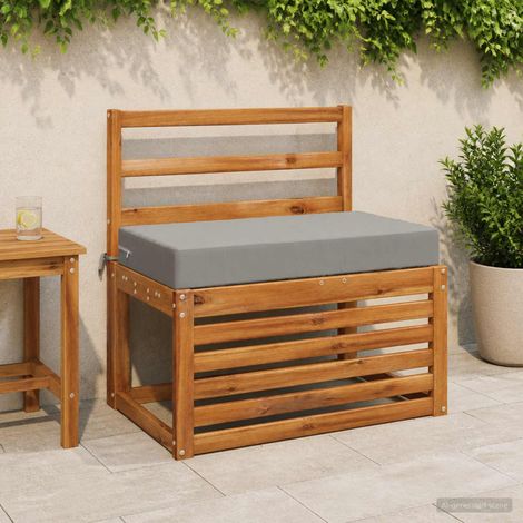 vidaXL Back Cushion SOEST 100% Polyester Grey 70 x 40 x 10 cm (1/5)